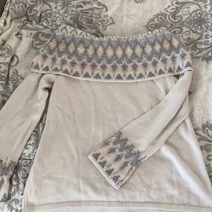 Off the shoulder sweater